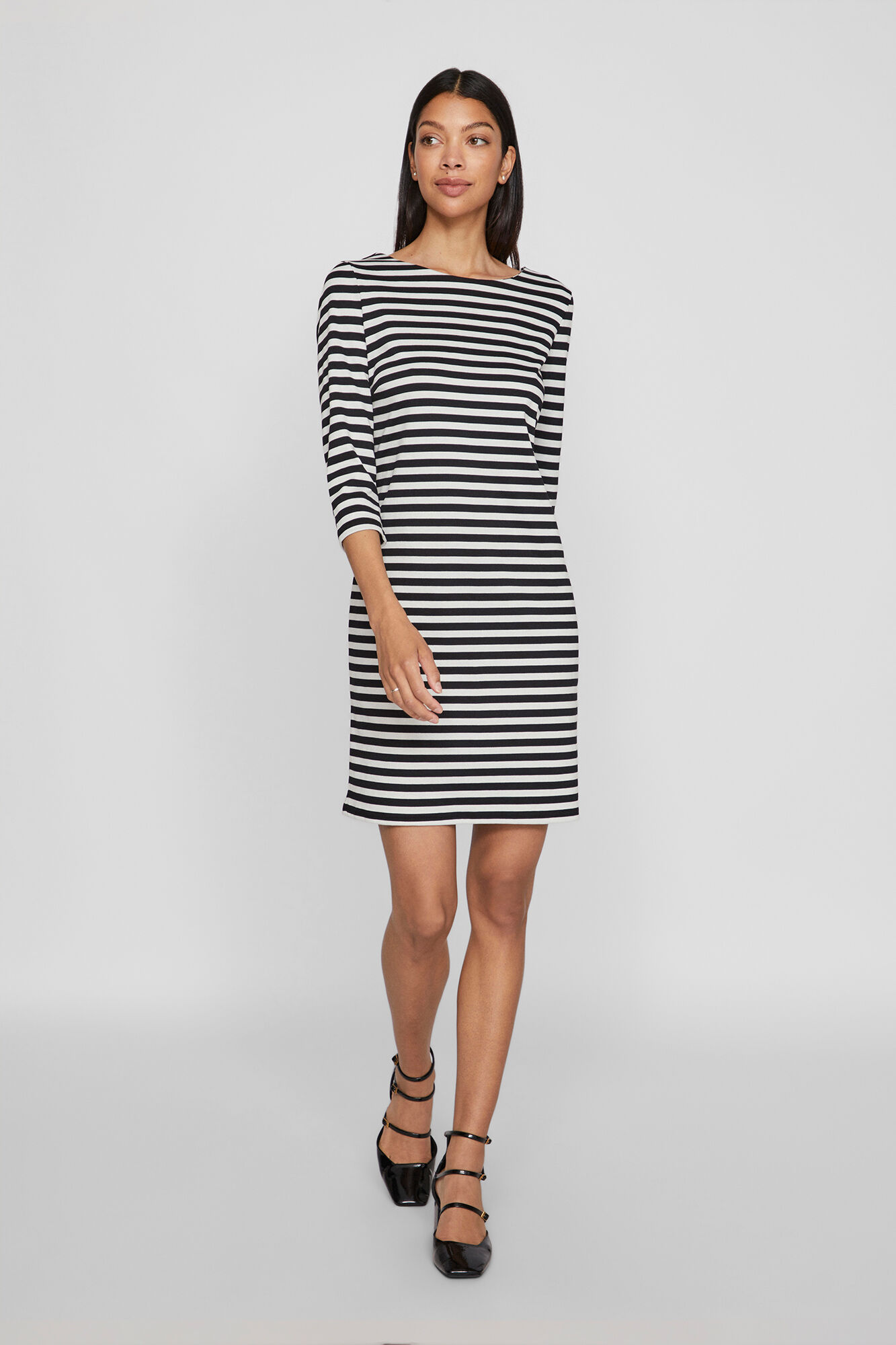 Vila Short striped dress