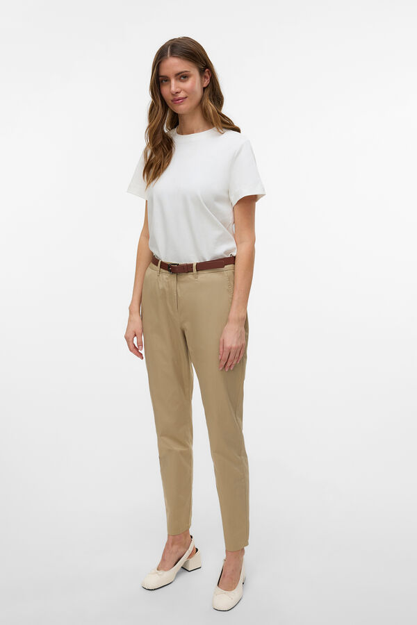 Vero Moda Calças formais Cinzento