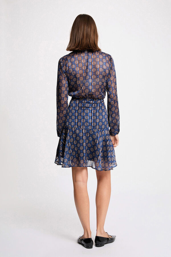 Morgan Vestido esvoa&ccedil;ante com gola em V Multicolorido