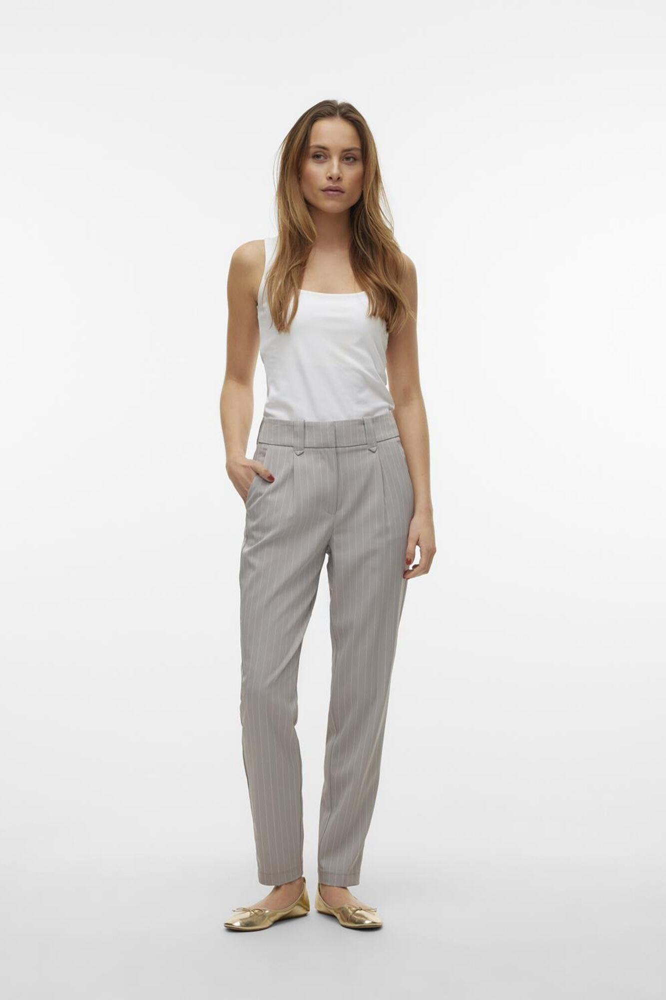 Pantalones de vestir hotsell de rayas mujer