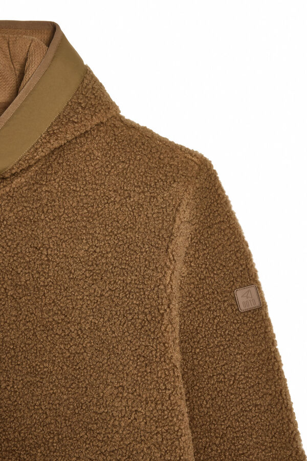 OOTO Chaqueta capucha con botones Beige