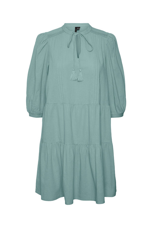 Vero Moda Vestido mangas balão Azul