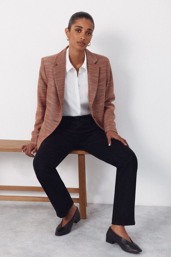 Blazer tejido con textura