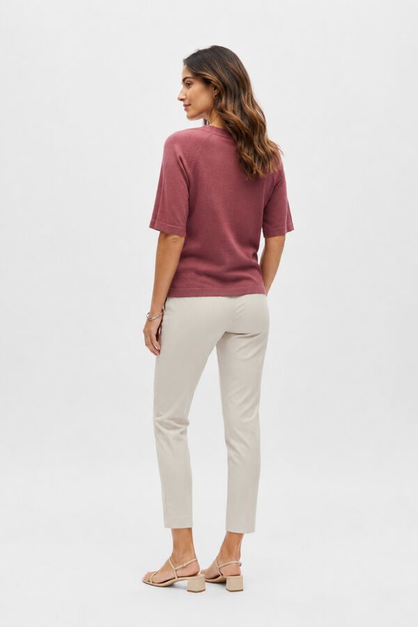 Object Short sleeve jumper Fuchsia