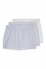 Cortefiel Pack 3 fabric boxers White