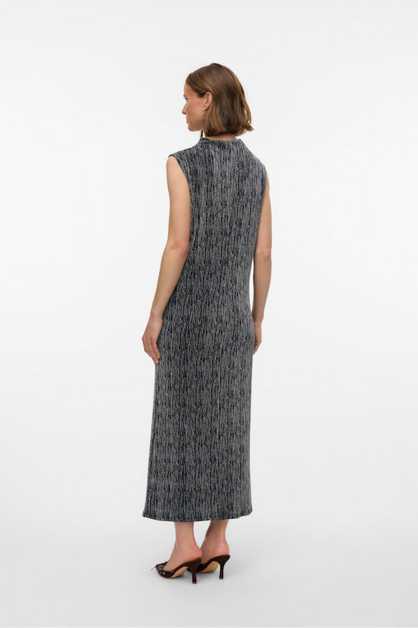 Vero Moda Vestido longo manga com glitter Preto