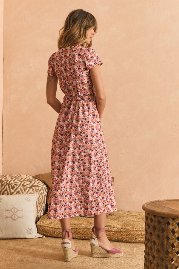 Pol&iacute;n Et Moi Vestido camiseiro Priscila Multicolorido