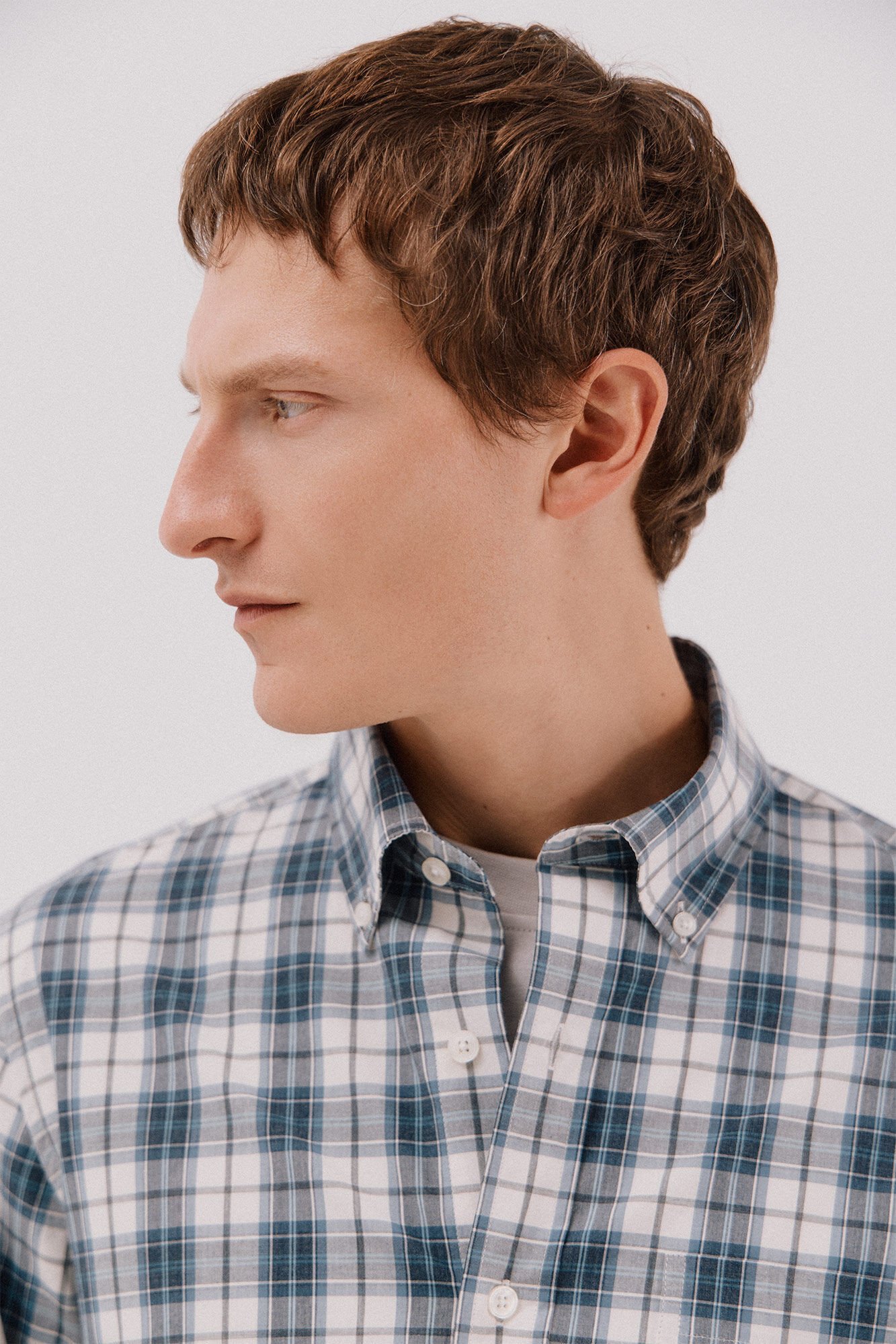 Cortefiel Checked poplin shirt