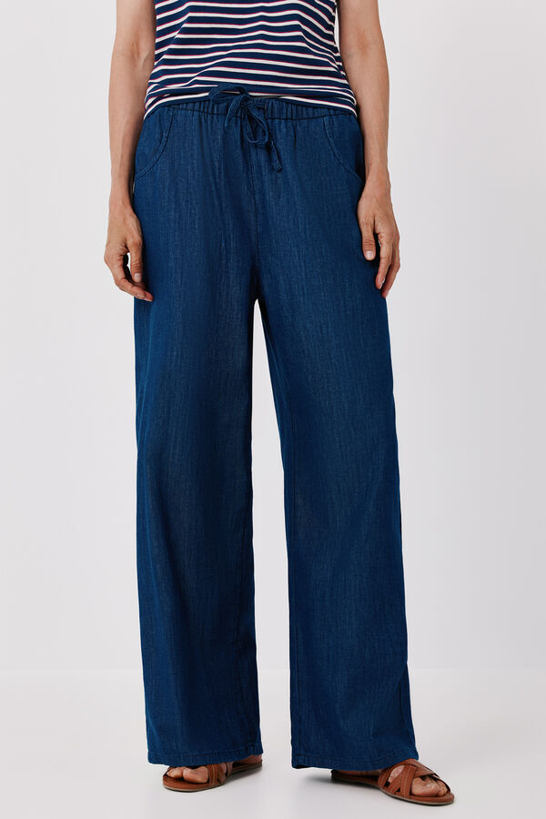 Cortefiel Chambray pyjama trousers Blue