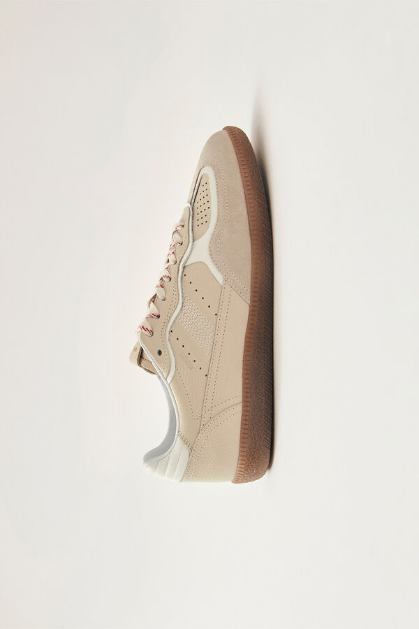 Cortefiel Leather sneakers Tb.490 Beige