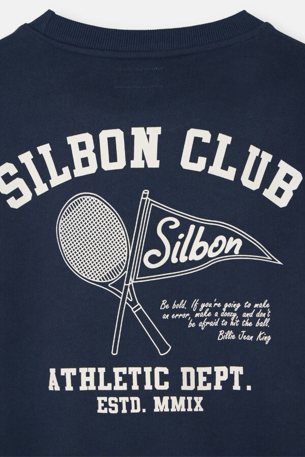 Silbon Sweatshirt do departamento de atletismo Azul