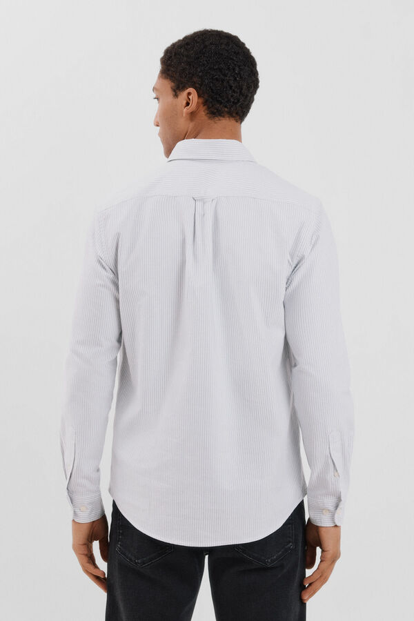 Cortefiel Camisa oxford riscas Azul