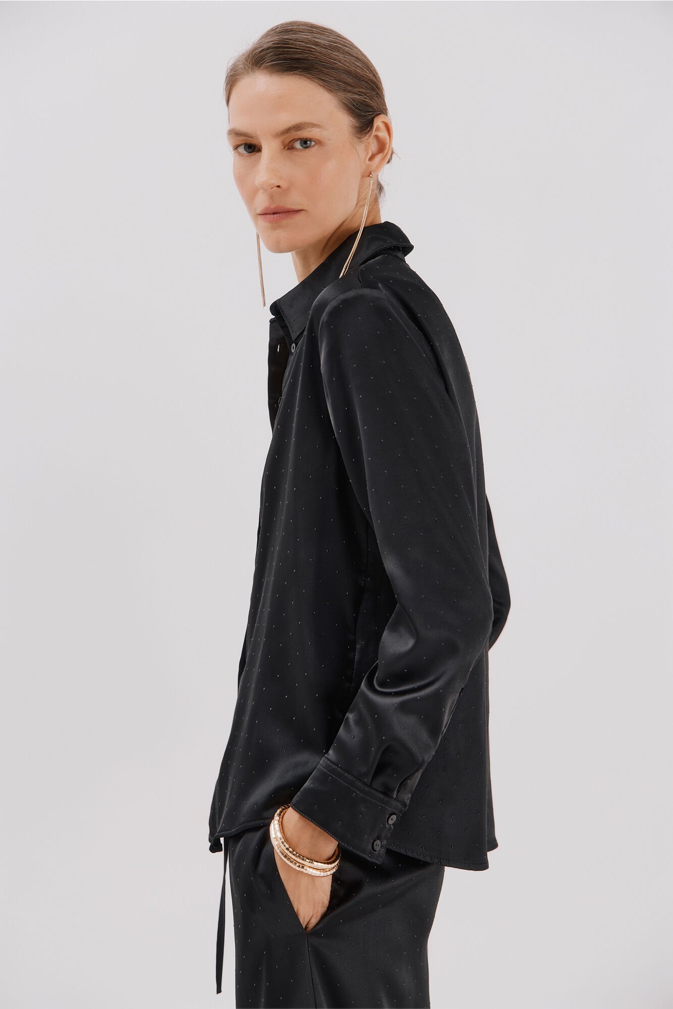 Cortefiel Shiny satin shirt