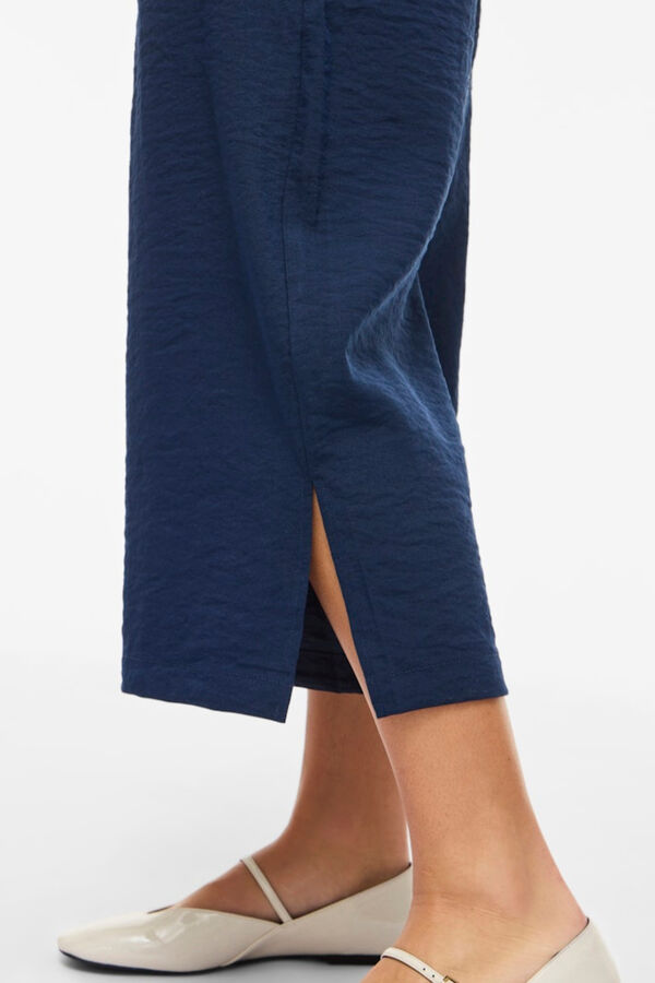 Vila Women's wide 7/8 trousers Navy