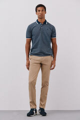 Cortefiel Slim fit lightweight chinos Beige