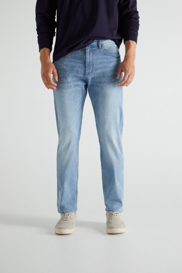 Cortefiel Jeans leves regular clara Azul