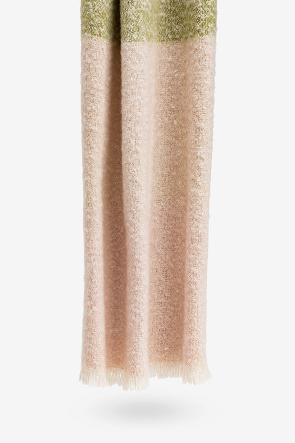 Vilanova Striped blanket scarf Nude