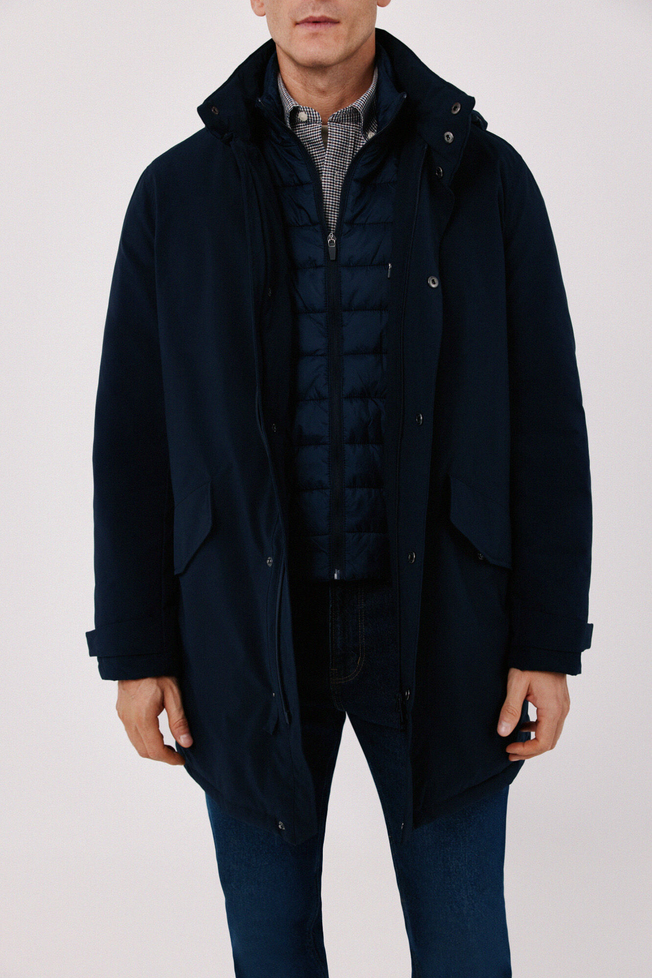 Cortefiel Waterproof trench with removable lining