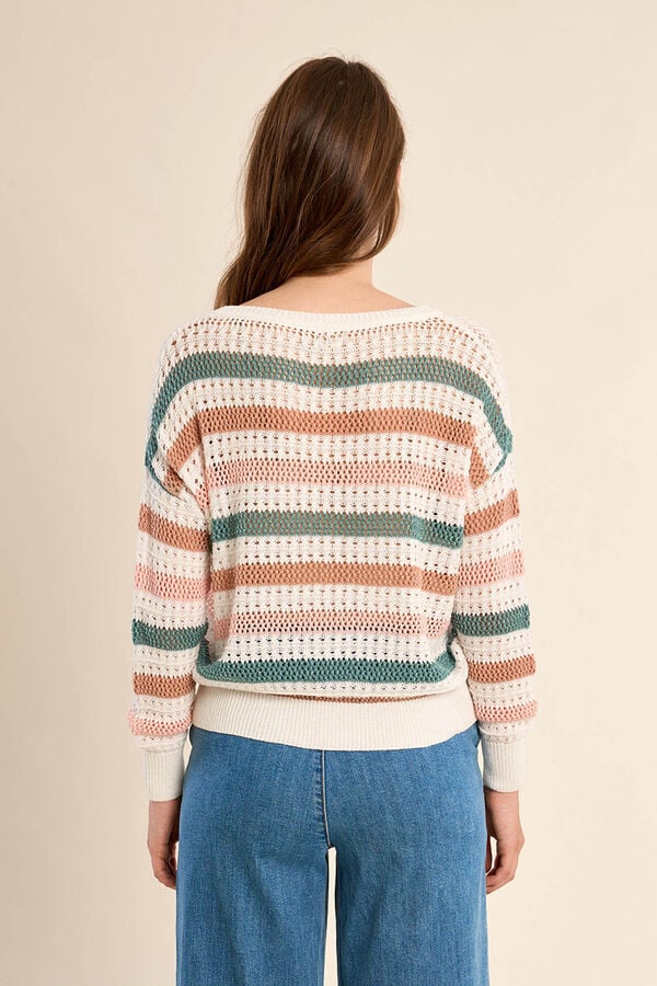 Molly Bracken Camisola de manga comprida &agrave;s riscas Multicolorido