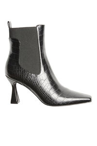 Cortefiel Heeled ankle boot Black