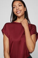 Vila Top de manga curta acetinada Granada