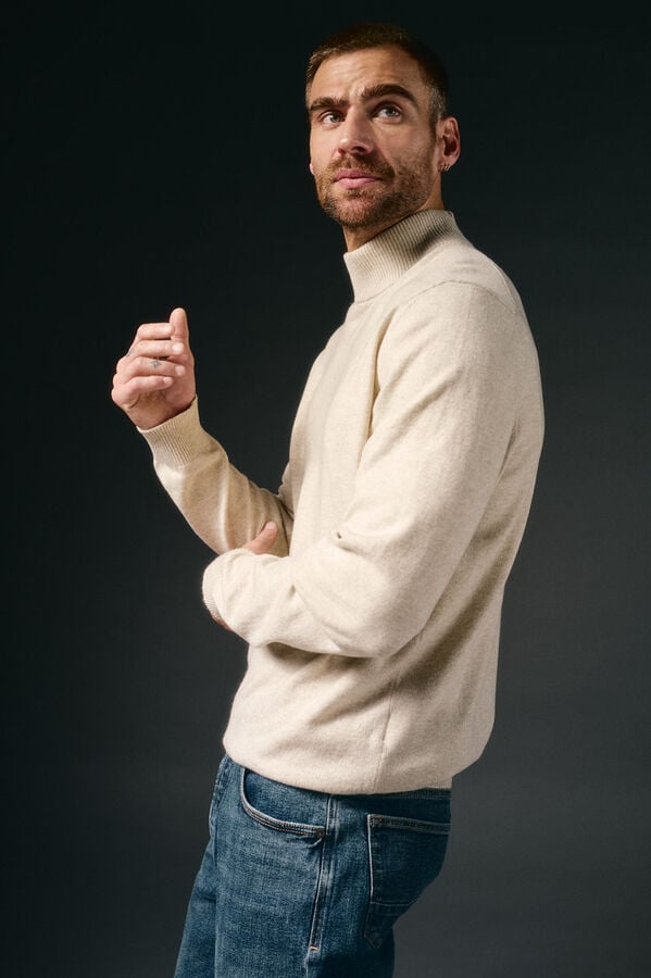 OOTO Jersey cuello perking Beige