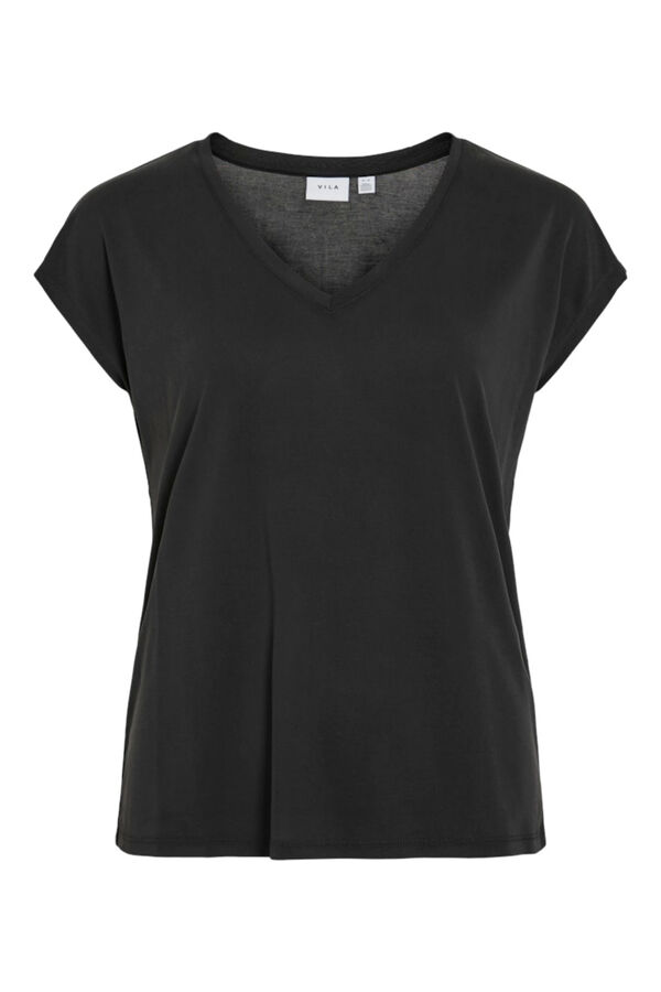 Vila Women's viscose short sleeve T-shirt Black