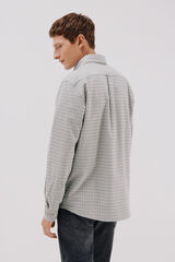 Cortefiel Checked oxford shirt Dark green