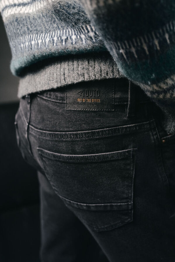 OOTO Calça jeans slim fit Preto