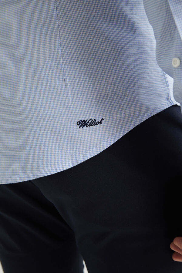 Williot Mini camisa pied-de-poule Azul