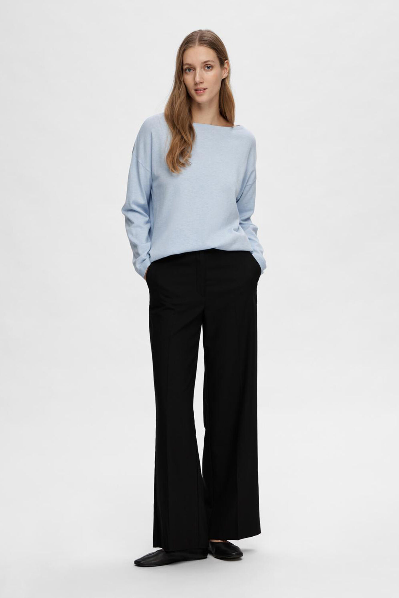 Cortefiel Jersey con cuello de barco 100% algodón