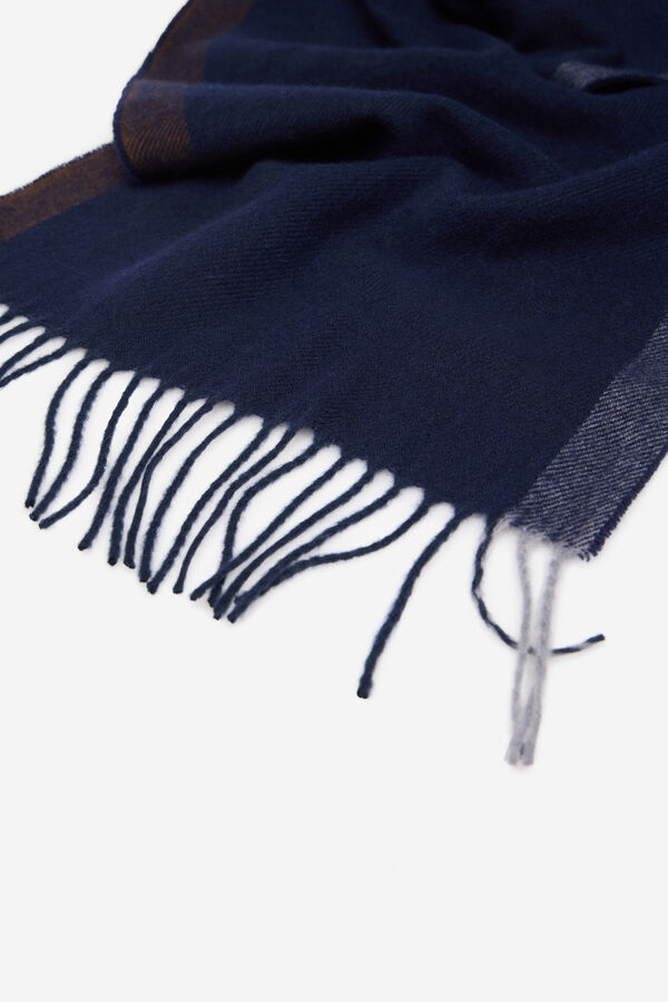 Cortefiel Cachecol de tecido Azul