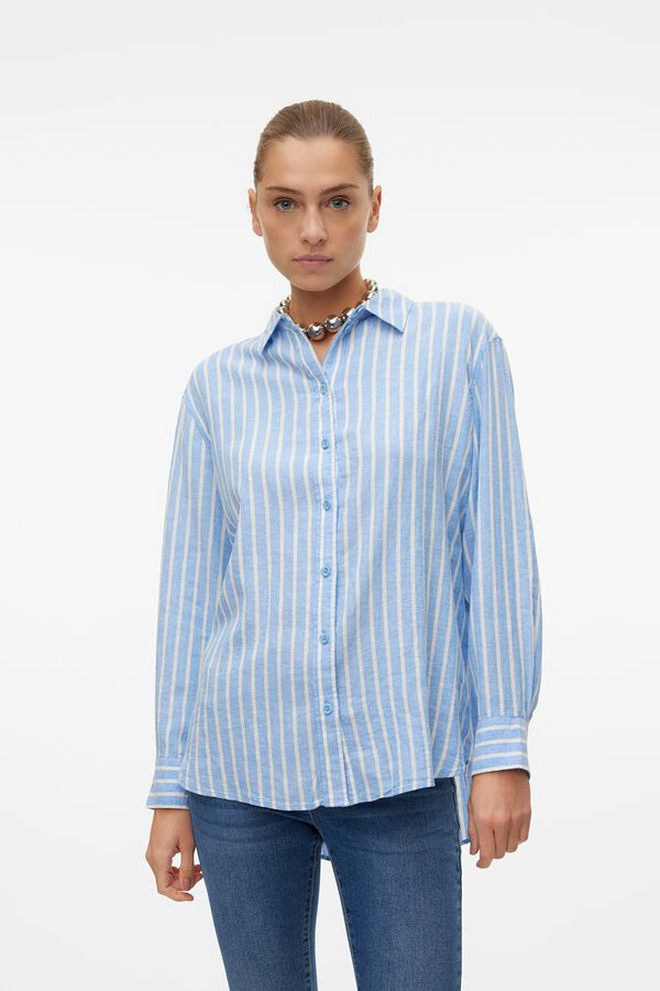 Vero Moda Fluid basic shirt Blue