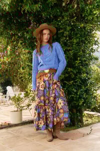 Jaase Saia Daphne com estampado de terra