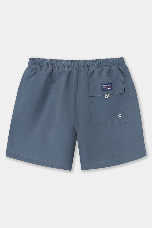 Cortefiel Plain swim shorts Blue