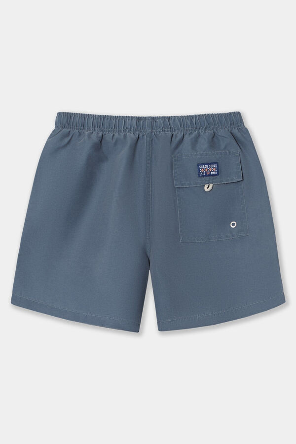 Silbon Fato de banho liso Azul