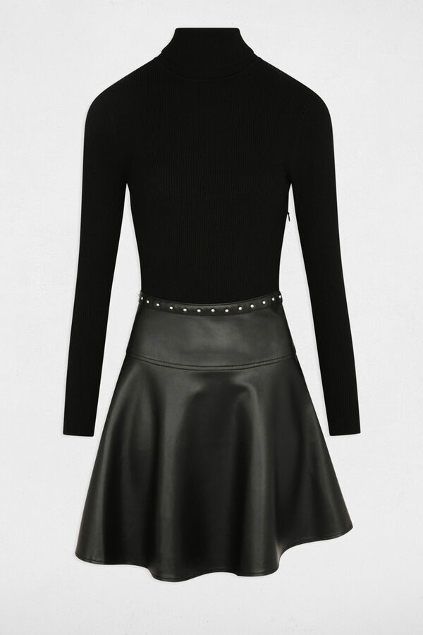 Morgan Vestido curto de patinadora Preto