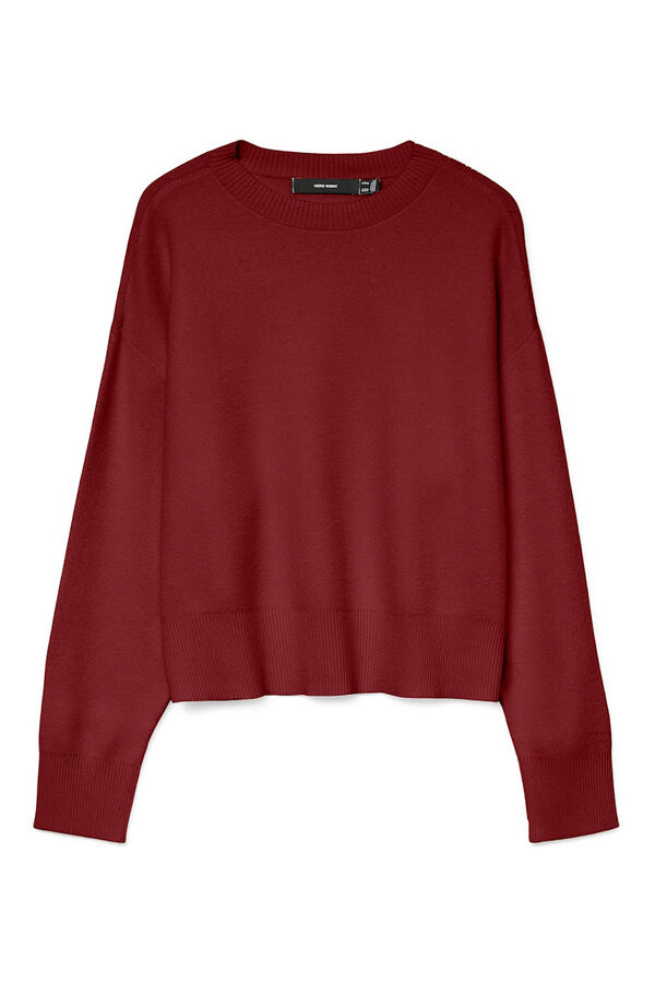 Vero Moda Camisola básico de malha Vermelho