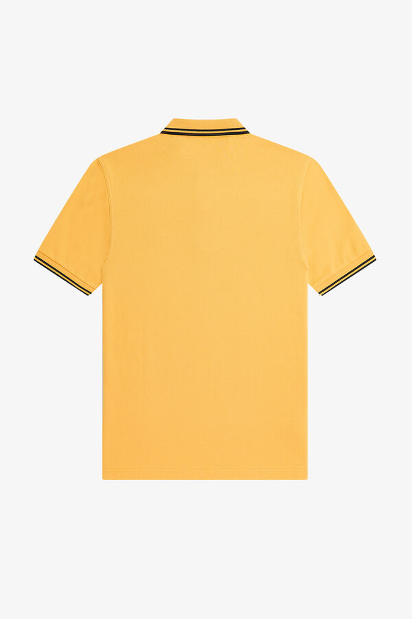 Cortefiel Twin tipped Fred Perry polo shirt Yellow