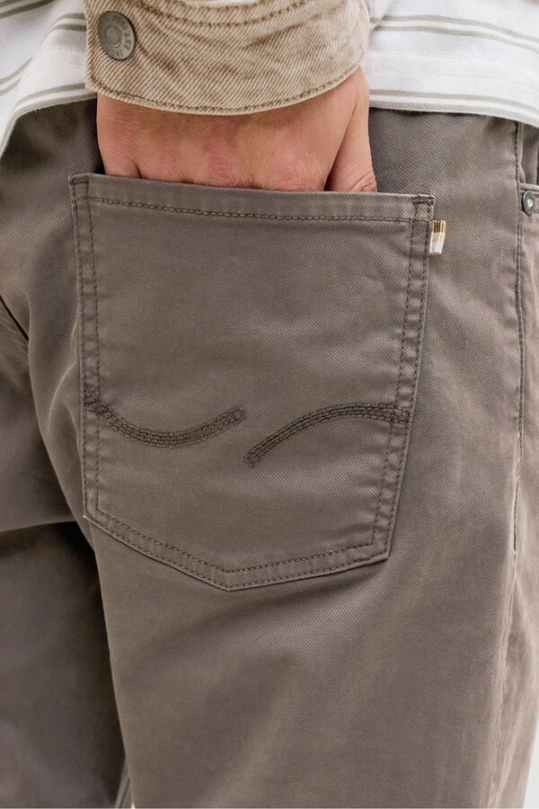 Jack & Jones Cal&ccedil;as b&aacute;sicas regulares Castanho