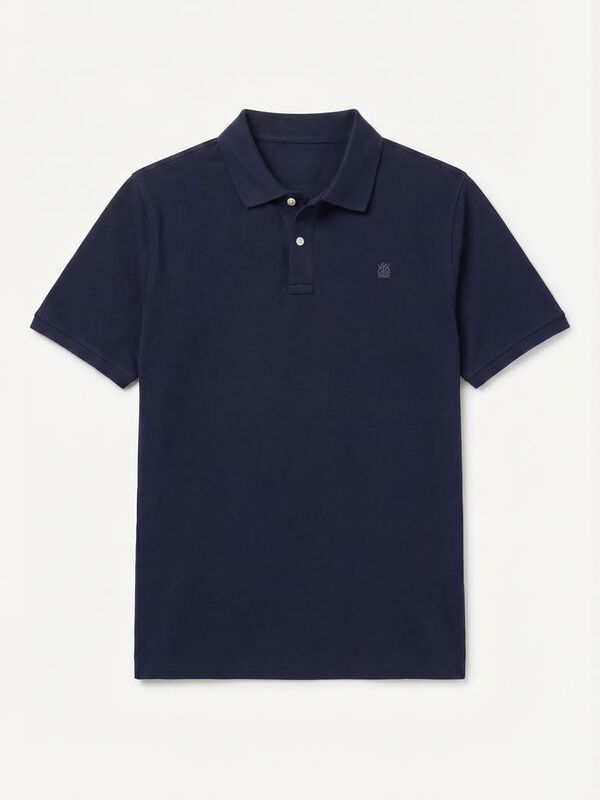 Cortefiel Polo b&aacute;sico de piqu&eacute; Azul