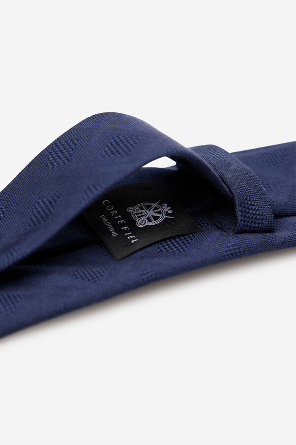 Cortefiel Gravata seda natural Azul
