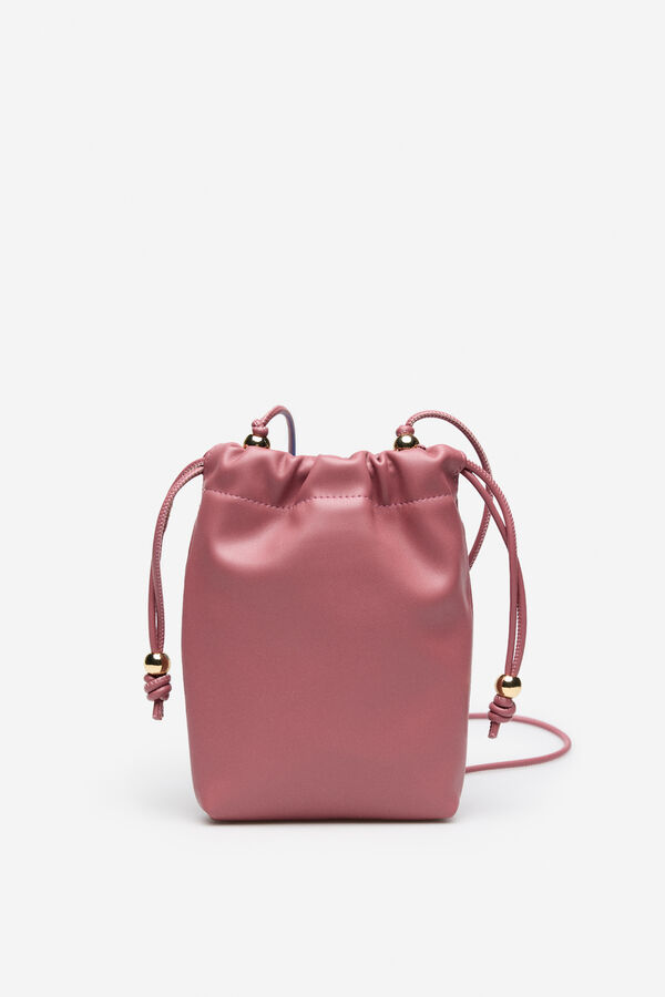 Cortefiel Gathered phone pouch Coral