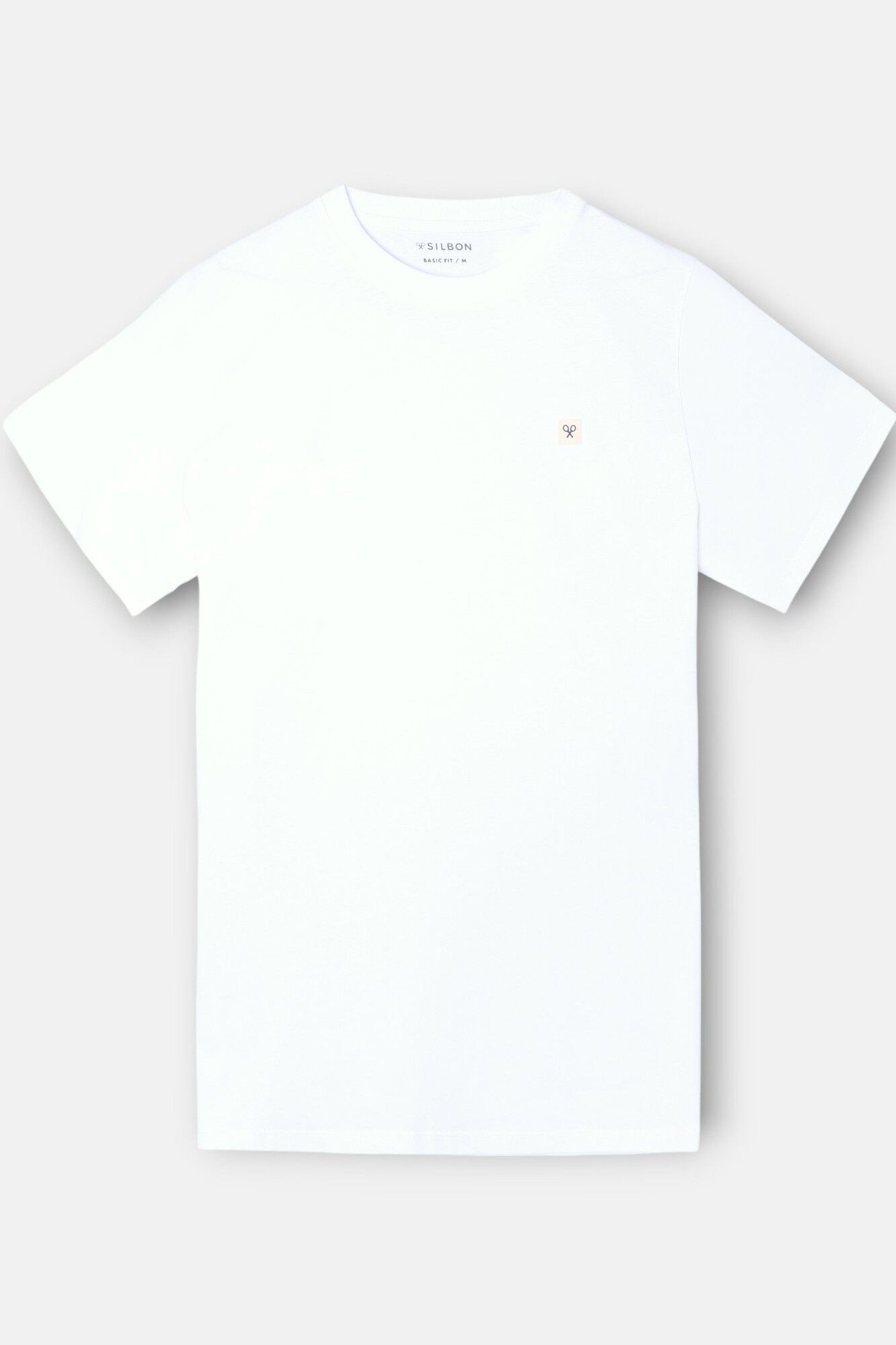 Silbon T-shirt lisa com minilogo em remendo