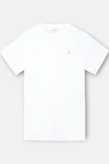 Silbon T-shirt lisa com minilogo em remendo Branco