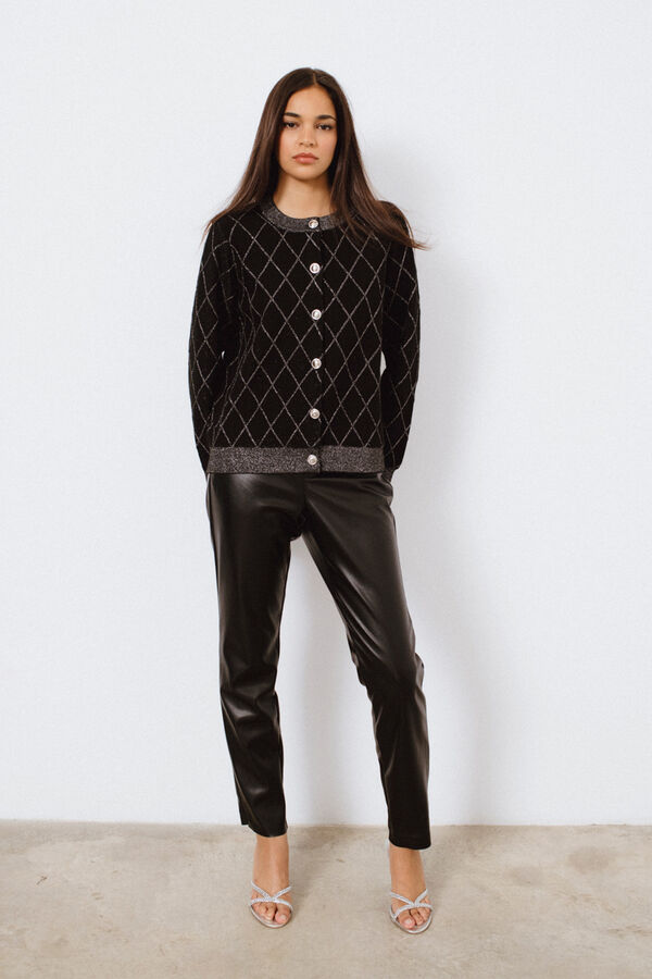 Vila Chaqueta c&aacute;rdigan con l&uacute;rex Negro