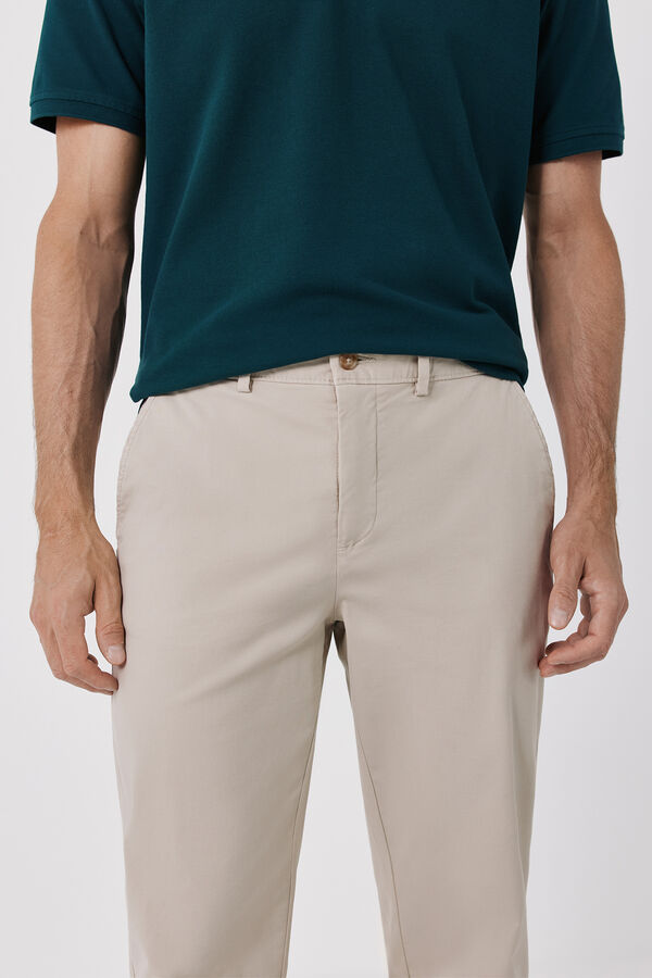 Cortefiel Light regular chinos Beige