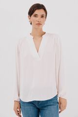 Cortefiel Elastic buttons shirt Ivory