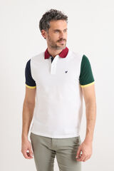 Williot Tricolour polo shirt White