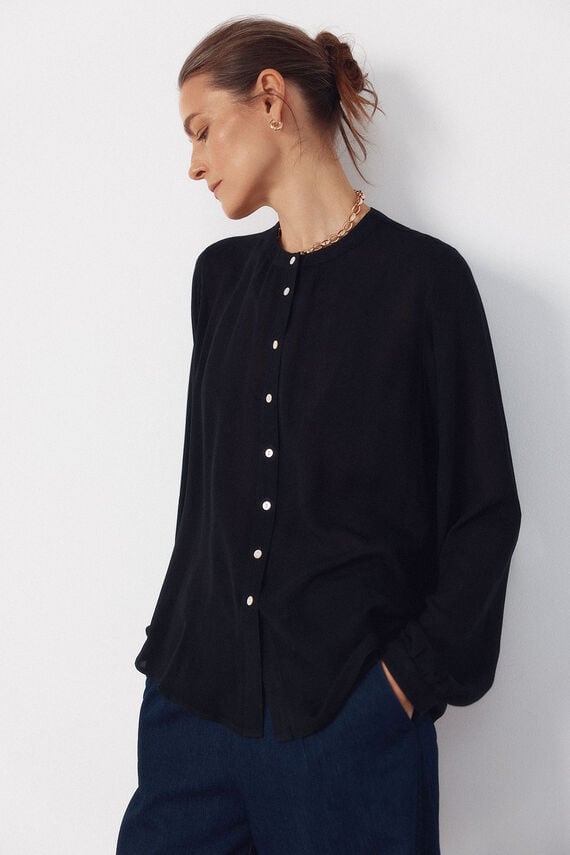 Blusa cuello redondo
